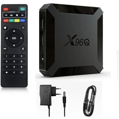 Image de X96,Q 2 Go de RAM et 16 ROM Box Android TV Media Player Haute qualité (Android 11.0) avec telecommande Cable HDMI, Lecteur multimédia Boite 4K