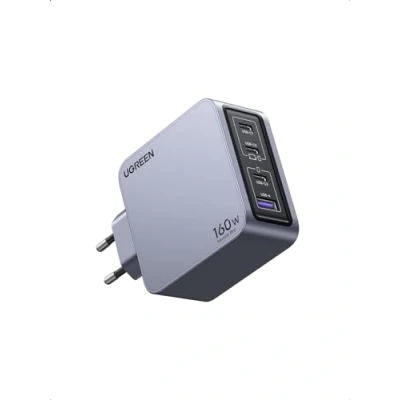 Image de UGREEN Nexode Pro 160W Chargeur Rapide USB C 4 Ports GaNInfinity Prise Compatible avec iPhone 16 Plus Max 15 14 13 12 Galaxy PPS 45W S24 Ultra S23 S22 Pixel iPad MacBook M4 M3 M2 M1