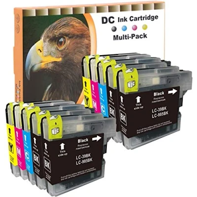 Image de D&amp;C LC985 Cartouches d&#039;encre compatibles pour Brother LC 985 DCP J125 J140W J315W J515W MFC J220 J265W J410 J415W (10 Pack)