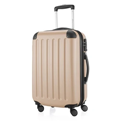 Image de HAUPTSTADTKOFFER Spree Bagages Cabine à Main, Valise Rigide, Trolley, ABS, TSA, extra léger, extensible, 4 roues, 55 cm, 42 L, Champagne