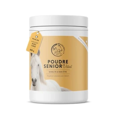 Image de Annimally senior Vital Poudre pour Cheval avec MSM, Pépin de Raisin, Glucosamine, Griffe Diable Complément alimentaire soutenir le cœur et la circulation, ainsi que les os arti