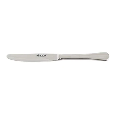 Image de Arcos Séries Burdeos Couteau à Dessert de Table Monobloc d&#039;une Pièce Acier Inoxydable 100 mm Couleur Argent