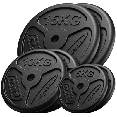 Image de Marbo Sport Ensemble de Poids Minces en Fonte 2 x 15 kg + 10 5 MW 2x15KG_2x10KG_2x5KG SLIM