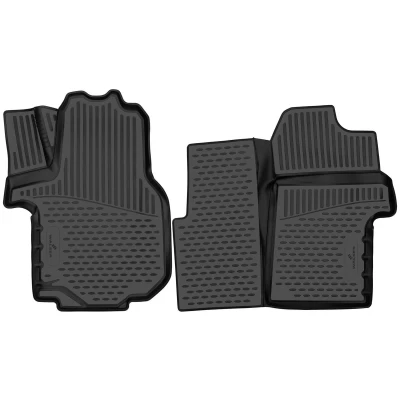 Image de WALSER XTR 75307 Ensemble de tapis sol étanche Caoutchouc avant noir Sur mesure