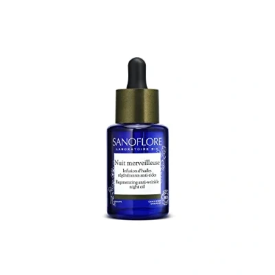 Image de Sanoflore Nuit Merveilleuse huile sèche visage anti rides certifiée Bio 30ml