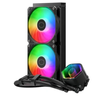 Image de Cooler Master MasterLiquid 240 Core II Processeur Kit de refroidissement du liquide 12 cm Noir Neuf