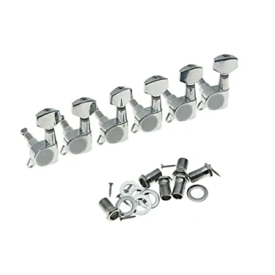 Image de Kaish pour gaucher 6 Inline Guitare Tuners Tuning touches Mécaniques Strat Tele