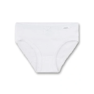 Image de Sanetta Pantalon Fille Filles Uni Coton 104 140 Blanc: : 4 5 Years