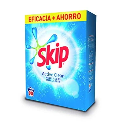 Image de Skip Active Clean lessive en poudre 90 lavados