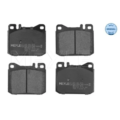 Image de MEYLE 025 203 9215 Jeu de plaquettes frein ORIGINAL Quality Essieu avant préparé pour indicateur d&#039;usure avec tôle anti bruit