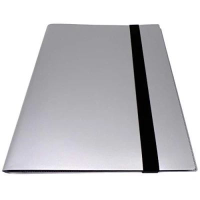 Image de docsmagic.de Pro Player 9 Pocket Album Silver 360 Card Binder MTG PKM YGO Classeur pour Jeu de Cartes Argent