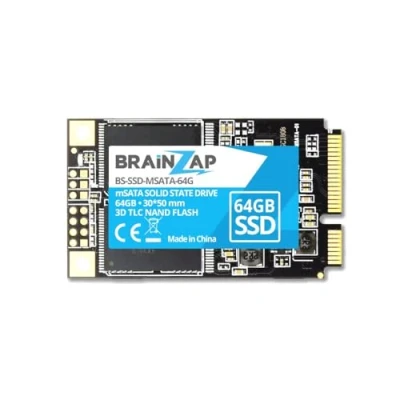 Image de BRAINZAP 64 Go mSATA SSD 6 Gbit/s Mini SATA 300 Mo/s Lecture 180 Écriture Solid State Drive