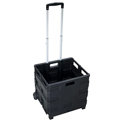 Image de Pavo Caisse de Courses Pliante Charge maximale 25 kg 38x36x31cm Noir, 8053919