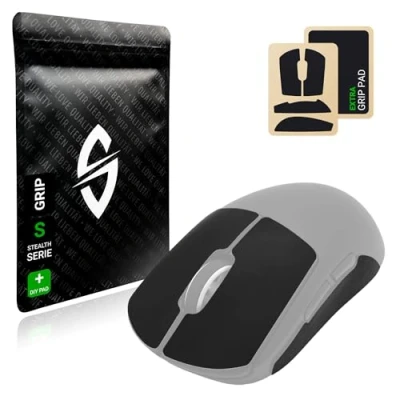 Image de SensoryBoost Ruban adhésif antidérapant pour Souris Logitech G Pro X Superlight (+ Grip Pad) Absorbant la Transpiration, sans résidus &amp; Ultra Mince (0.5 mm) Accessoires de Jeu, Noir