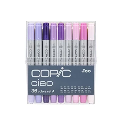 Image de COPIC Ciao Set de 36 Marqueurs à l&#039;alccol, CC36SA, Multicolor