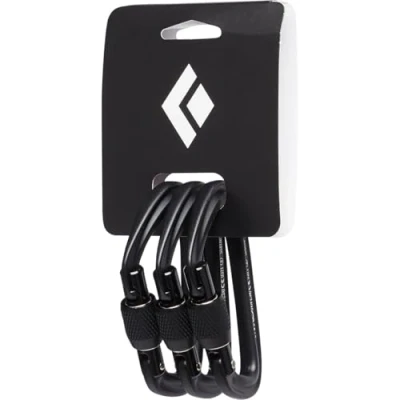 Image de Black Diamond Hotforge Screwgate Carabiner 3 Pack Mousquetons