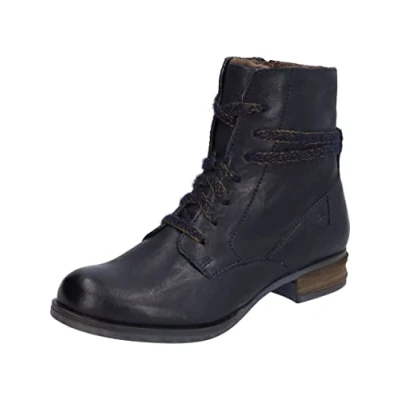 Image de Josef Seibel Femme Bottines à Lacets Sanja 18, Dame Bottines,Largeur G (Normale),Semelle intérieure Amovible,Bleu (Ocean),39 EU / 6 UK