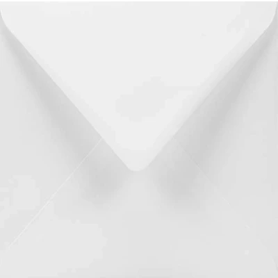 Image de Netuno 50 enveloppes carées blanches 155x155mm 100g Lessebo Smooth White rabat pointu décoratives idéales pour invitations brochures flyers anniversaire mariage cartes de vœux lettres