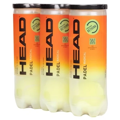 Image de HEAD Padel Radical 3x3B Balle de Jaune