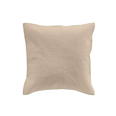 Image de douceur d&#039;intérieur, Housse de Coussin (40 x 40 cm) Romane Naturel, Microfibre Unie
