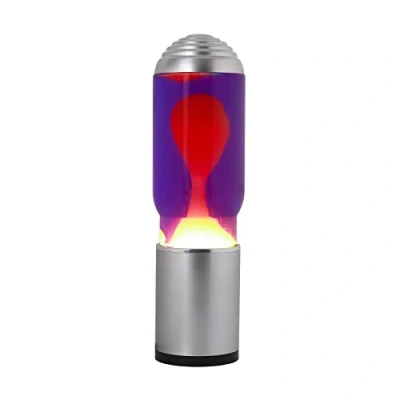 Image de I TOTAL Lampe à Lave Magma &amp; Glitter (liquide violet/cire jaune)