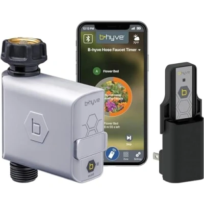 Image de Orbit 21004 B hyve Robinet Intelligent avec minuteur et hub Wi FI Compatible Alexa