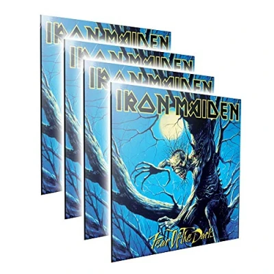 Image de Nemesis Now Iron Maiden Fear of The Dark Crystal Image en MDF et résine Noir 32 cm B4393M8
