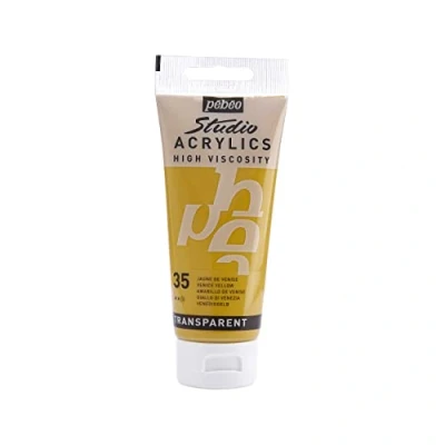 Image de Pébéo 837035 Studio Acrylique Tube Jaune de Venise 100 ml