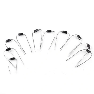 Image de Lot de 100 Diodes 10 Valeurs Assorties Kit Diode Redresseur Électronique (1N4001 1N4002 1N4003 1N4004 1N4005 1N4006 1N4007 1N5817 1N5818 1N5819) avec Boîte Transparente