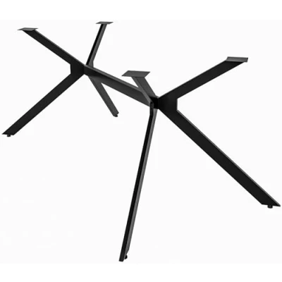 Image de CLP Pieds de Table Cascada I Pied pour projets DIY Acier laqué époxy, Couleur:Noir, Taille:L