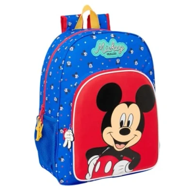 Image de Sac à dos scolaire SAFTA Mickey Mouse Adaptable au chariot Pour enfants Primaire