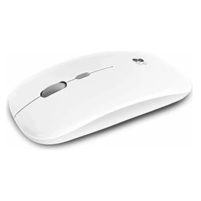 Image de SUBBLIM Souris Optique sans Fil Bluetooth 2.4G, Double Plat pour PC, Ordinateur Portable, Mac, 4 Boutons, molette de défilement, Ultrafine et Ergonomique, silencieuse, 1600 PPP, ambidextre, Blanche