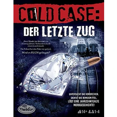 Image de ThinkFun Cold Case 76534 : Le dernier Train Crime dans sa Propre Maison. Que s&#039;est il passé Un Jeu de Puzzle pour ou en Groupe à partir 14 Ans,