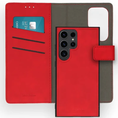 Image de imoshion Etui de téléphone type portefeuille luxe 2 en 1 amovible pour Samsung Galaxy S24 Ultra Rouge Neuf