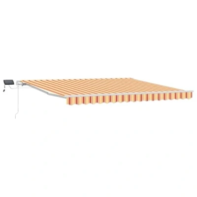 Image de VidaXL Store Rétractable Manuel avec LED Jaune et Orange 400x300 cm 3330528