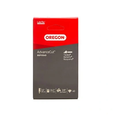Image de Oregon 90PX040E AdvanceCut Chaîne de Tronçonneuse pour Guide 10&quot; (25 cm), 40 Maillons d&#039;Entraînement, Compatibles avec Husqvarna, Makita, Worx, Ryobi et autres