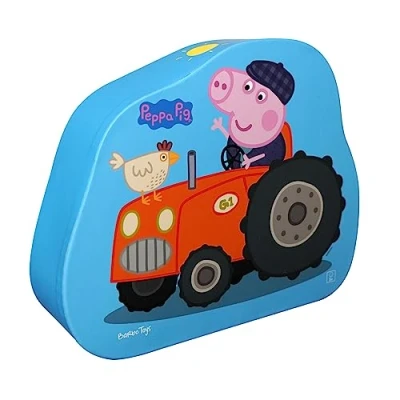 Image de Barbo Toys Peppa Pig Déco Puzzle George Fermier 2 en 1 22 pièces pour Enfants à partir de 3 Ans avec Illustrations l&#039;univers Officiel