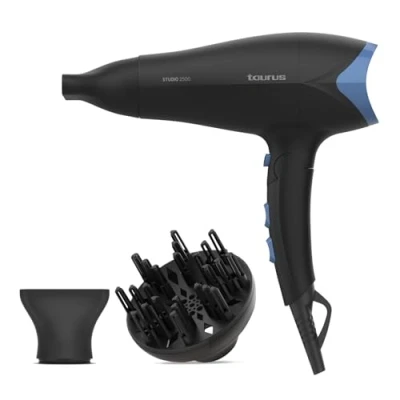 Image de Sèche cheveux Taurus Studio 2500 comprend un concentrateur et diffuseur Puissance de 2400 W Pliable compact Très léger fonction air froid Filtre amovible