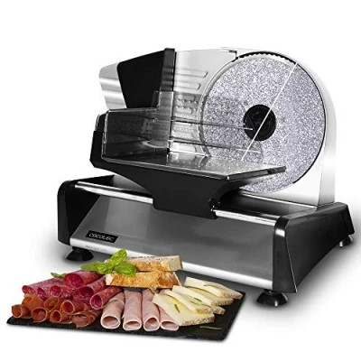 Image de Cecotec Trancheuse Rock&#039;nCut. 150 W, Disque de 190 mm diamètre, Système réglage progressif avec une précision d’épaisseur maximale 0 à 15 (Rock&#039;nCut Twin)