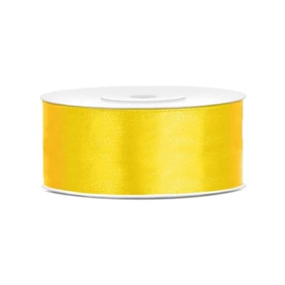Image de Ruban satin jaune 2,5 cm x 25 m