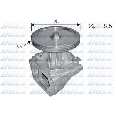 Image de DOLZ S121 Pompe à eau avec poulie 118,5 FIAT: Uno 3/5 portes, Tempra SW, Tipo portes