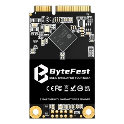 Image de ByteFest SSD 512Go mSATA Disque Dur Interne SATA III 6Go/s, Mini Solid State Drive Compatible avec Ordinateurs Portables et PC(30x50mm)