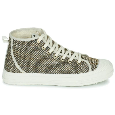 Image de Pataugas Etche MIRI F2H Baskets montantes, Femme, Taille: 36, Taupe Textile