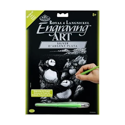 Image de Royal &amp; Langnickel SILF24 Gravure d&#039;art arc argent Taille A4 Macareux