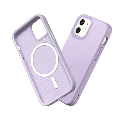 Image de RhinoShield Coque Compatible avec [iPhone 12 Mini] SolidSuit Magsafe Fine Technologie d&#039;absorption des Chocs et Finition Premium Matte Violet Lilas