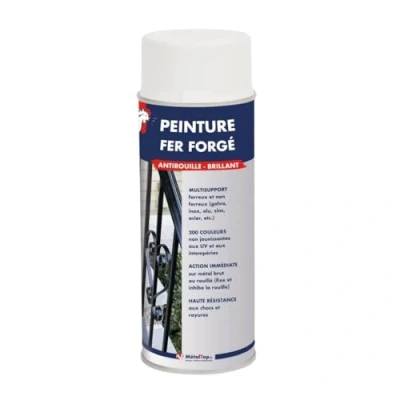 Image de Metaltop Peinture Fer Forge Brun chocolat RAL 8017 Bombe 400mL