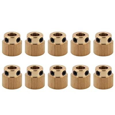 Image de Lot de 10 extrudeuses en Laiton 26/40 engrenage Transmission Dents pour CR 10.CR 10S, S4, S5, Ender 3, 3 Pro, MK7 MK8 (40 Dents)