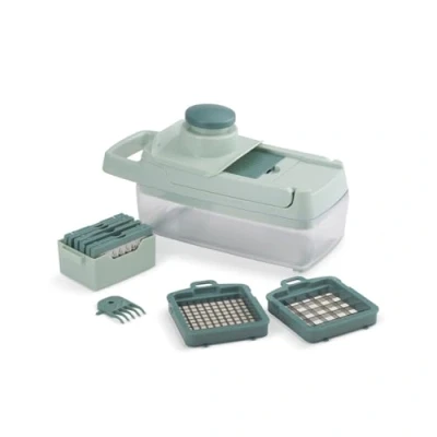 Image de Mandoline multifonction LIVOO MEN435 8 lames acier inoxydable Bac de récupération 1,5 L Compatible lave vaisselle