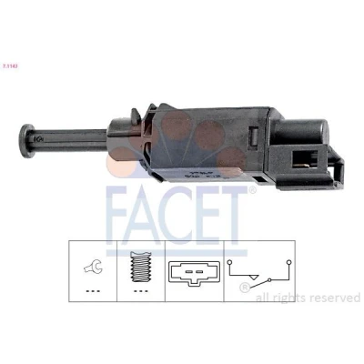 Image de FACET 7.1143 Commande, embrayage (GRA) Made in Italy OE Equivalent VOLKSWAGEN: Golf 4, Transporter 4 Variant, AUDI: A3 3/5 portes, TT Coupe