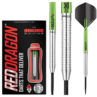 Image de RED DRAGON Featherlite 2: 12g Fléchettes Pointes Acier avec Ailettes et Tiges de Flechettes